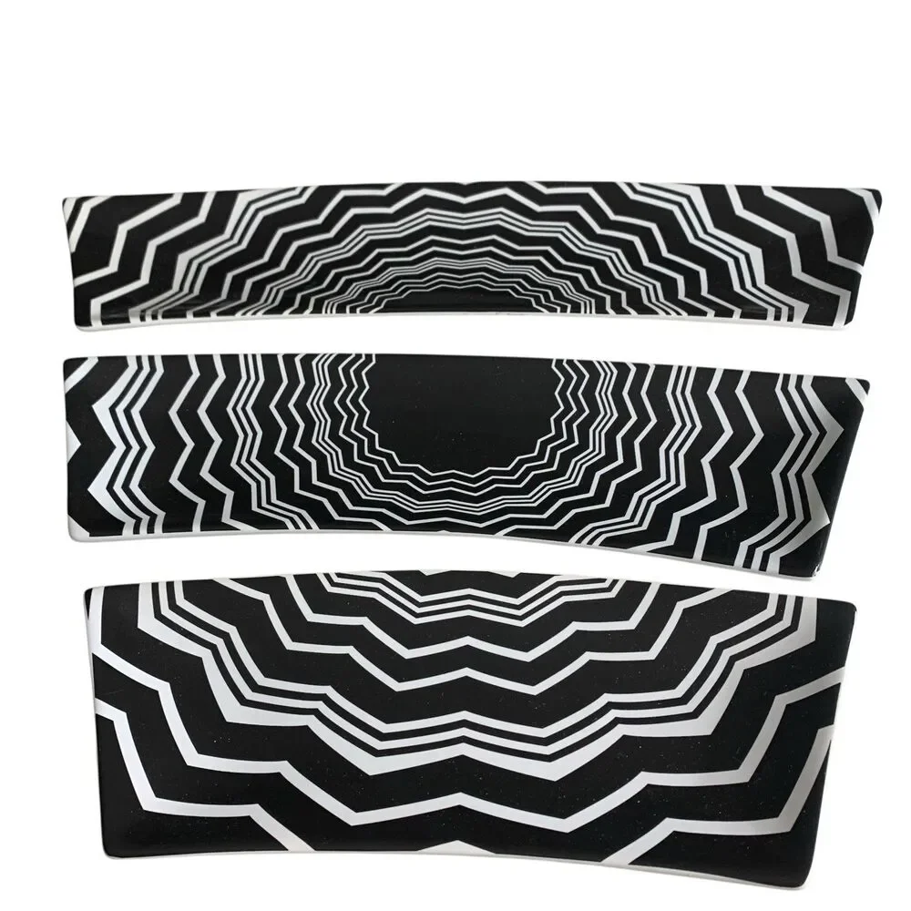 Missoni x Target Geometric Set Of 5 Stoneware Curved Appetizer Dishes Zig Zag